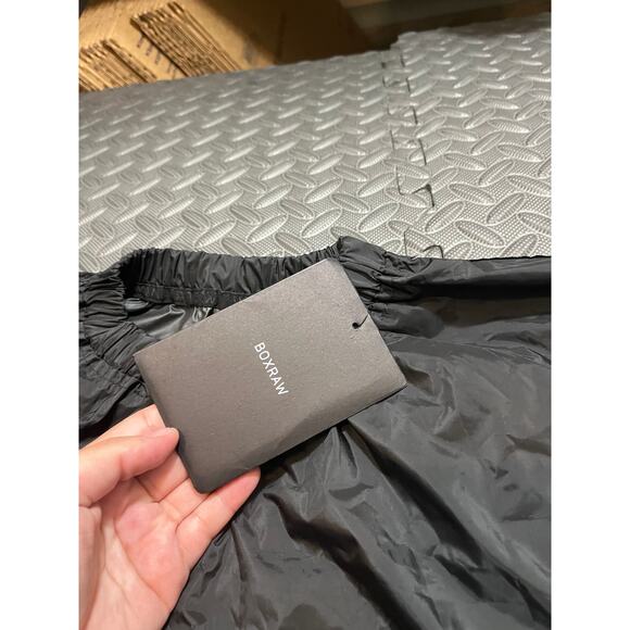 NWT Box Raw Sauna Suit Pullover Mens Large Black Workout Weight Loss Training - Picture 4 of 8